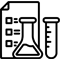 lab beakers icon