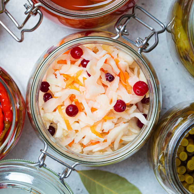 fermenting food in mason jar