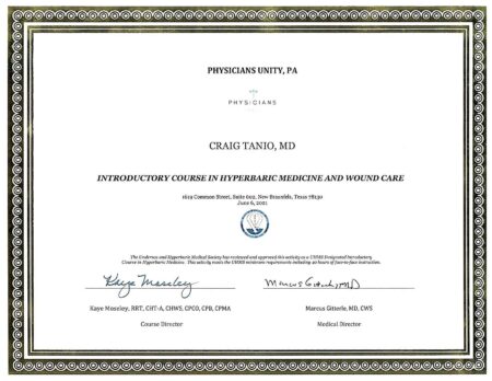 C. Tanio Cert06-08-2021-152442 Meets Undersea Hyperbaric Medical Society Requirements 2021 (1)