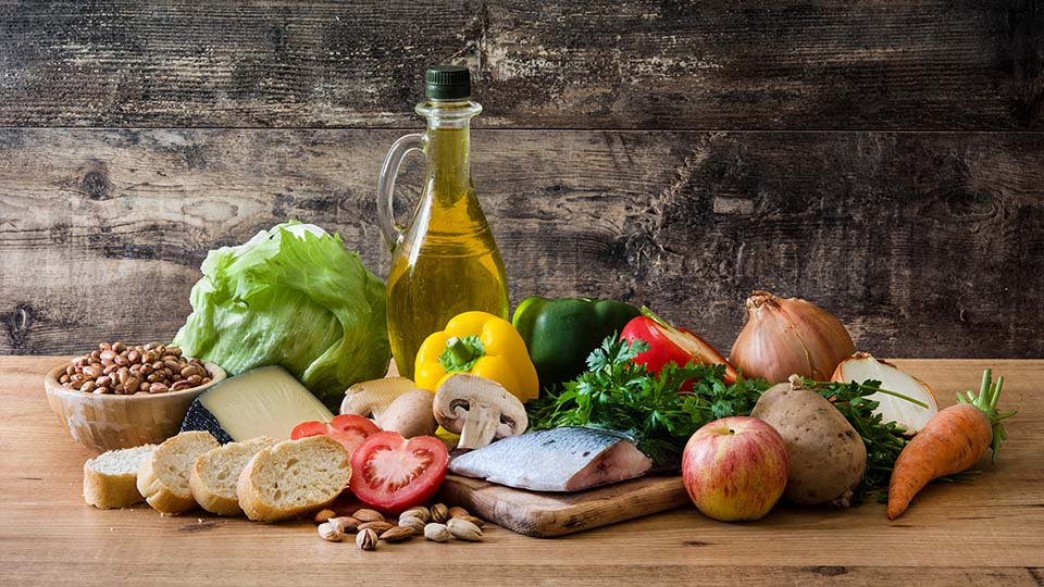 spread of healthy food for your brain