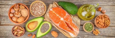 fat heavy food spread on table
