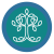 Rezilir Tree Logo Print - clear